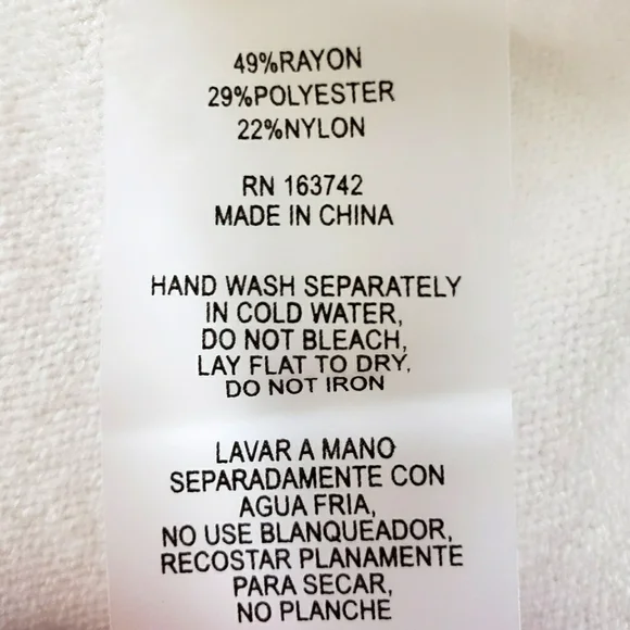 Vila Milano Cream Long Sleeve Soft V-neck Sweater--XL - Picture 12 of 14